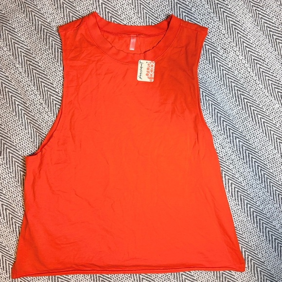 Free People Movement | Athletic Shirt in Orange | Sz M - Picture 1 of 6